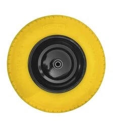 Колесо MASTERTOOL поліуретанове PU 4,0х8 Ø 40 см, металевий диск, підшипник (79-9828)