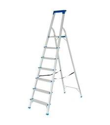 Стремянка алюминиевая Flora, 7 ступенек, 2,01м (5036654)