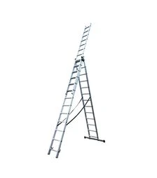 Драбина трисекційна GTM KME313, 3x13 сходинок, довжина 3,53–8,93 м (KME313)