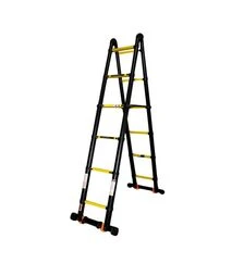 Драбина-трансформер GTM KME3050B, телескопічна, 2x6 сходинок, довжина 1,0–5,0 м (KME3050B/2.5+2.5)
