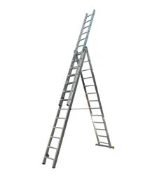 Лестница раскладная ELKOP трехсекционная 3,5-8,2 м с металлической растяжкой (VHR Р 3*13)
