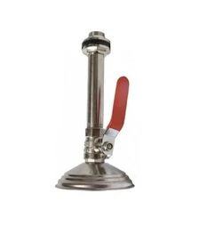 Воронка для душа врезная Barrel 1/2" из нержавеющей стали, с краном (2013)