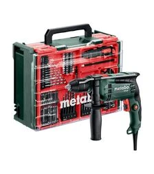 Дриль ударний Metabo SBE 650, 650 Вт + набір Mobile Workshop (600742710)