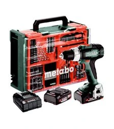 Дриль-шуруповерт акумуляторний Metabo BS 18 L + набір аксесуарів, кейс (614051710)