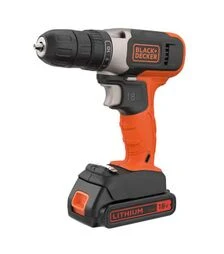 Дрель-шуруповерт аккумуляторный BLACK+DECKER BCD001C1, 18 В, 1,5 Агод