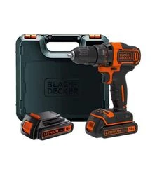 Дрель-шуруповерт аккумуляторный BLACK+DECKER BDCDD186KB, 18 В, 1,5 Агод