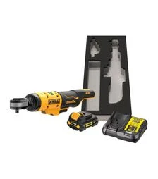 Трещоточный гайковерт угловой аккумуляторный DeWALT DCF503L1G, 12 В, 81 Нм, 3/8"