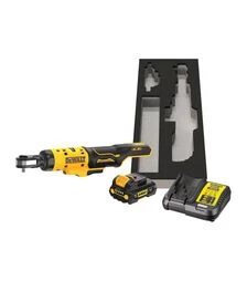 Трещоточный гайковерт угловой аккумуляторный DeWALT DCF504L1G,12 В, 54 Нм, 1/4"