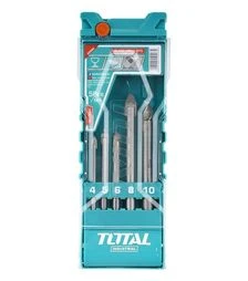 Набір свердел TOTAL TACSD7256 для скла, 5 шт. (TACSD7256)