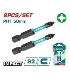 Набір біт TOTAL TACIM71PH150, PH1, 50 мм, 2 шт. (TACIM71PH150)