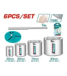 Набір коронок TOTAL TAC44061, 6 шт. (TAC44061)