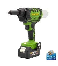Заклепочный пистолет аккумуляторный Procraft PRG-20 в кейсе (030264)