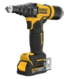Заклепочный пистолет аккумуляторный DeWALT DCF403E1GT, XR PowerStack GFN 18 В, 1,7 А*ч, 10 кН