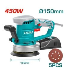 Эксцентриковая шлифмашина TOTAL TF2041506, 450 Вт, 150 мм (TF2041506)