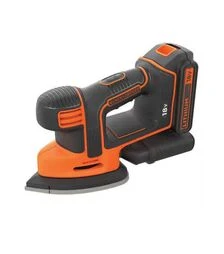Вибрационная шлифмашина аккумуляторная BLACK+DECKER BDCDS18, 18 В, 110 мм
