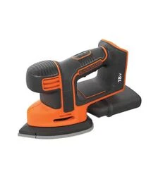Вибрационная шлифмашина аккумуляторная BLACK+DECKER BDCDS18N, 110 мм, Без АКБ и ЗП