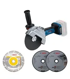 Кутова шліфмашина акумуляторна Bosch GWS 182P без АКБ та ЗП (0.601.9H6.L01)