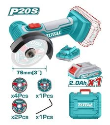 Угловая шлифмашина аккумуляторная TOTAL TAGLI76012, 20В (TAGLI76012)