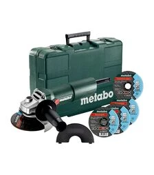 Кутова шліфмашина Metabo W 750-125, 750 Вт + диски, кейс (603605680)