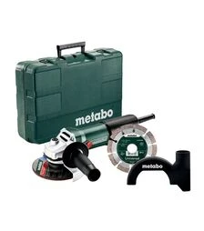 Кутова шліфмашина Metabo WEV 850-125, 850 Вт + алмазний диск, кейс (603611510)