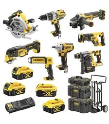 Набір акумуляторного електроінструменту DeWALT DCK856P4