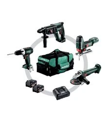Набор аккумуляторного инструмента Metabo Combo Set 4.1.4 18В BS+KH+W+STA (685232000)