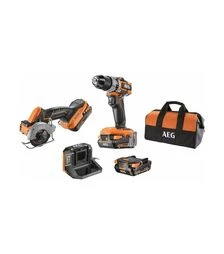 Набор аккумуляторных инструментов AEG JP18HLI-202B (4935480977)