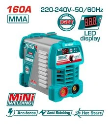 Сварочный аппарат инверторный TOTAL TW216049, 15-160 А, 81 В, электрод 1.6-3.2 мм (TW216049)