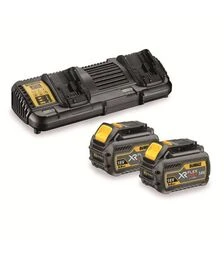 Зарядний пристрій DeWALT DCB132T2, 10.8/14.4/18/54 В, 4 А + 2 акумулятора