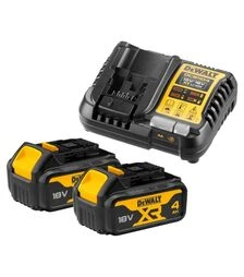 Зарядний пристрій DeWALT DCB1104M2, 10,8/12/18/54 В, 4 А + 2 акумулятори DCB182
