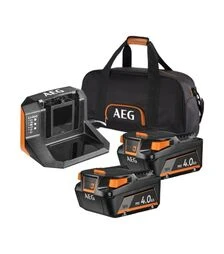 Набор аккумуляторных AEG SETLL1840SLK1: 2 х аккумулятора L1840S, 4 А*ч,18 В + зарядное устройство BL18S + сумка (4935479809)