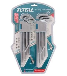 Набор шестигранных ключей TOTAL THT106KT0181+TORX, 18 шт. (THT106KT0181)