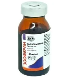 Залізовмісний препарат Зооферан - залізо для свиней та телят, 100 мл