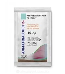 Протипаразитарний препарат Альбендазол-Л 10% порошок, 500 г