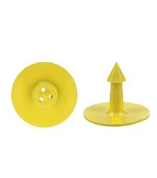 Ушные бирки белые MS Schippers для животных (овец, коз, свиней, поросят, собак) круглые, без номера, диаметром 28 мм