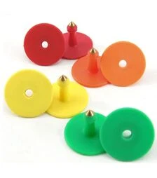 Вушні бірки для тварин, круглі, без номера, 30мм