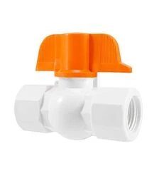Кран кульовий пластиковий 1/2'' (вн.×вн. різьба, метелик)