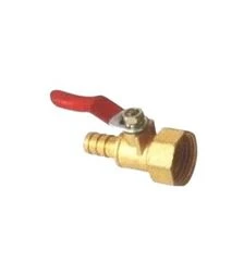 Кран латунний під шланг 7 і 8 мм з зовнішньою різьбою 1/2''