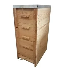 Вулик рогатий багатокорпусний під рамку Дадан 300 мм, на 9 рамок, проварений у парафіні (В0002)