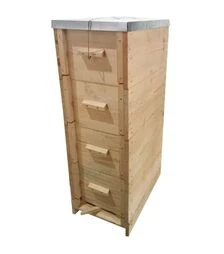 Вулик рогатий багатокорпусний під рамку Рута 230 мм, на 9 рамок, проварений у парафіні (В0003)