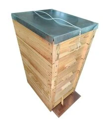 Вулик рогатий багатокорпусний під рамку Дадан 300 мм, на 10 рамок, проварений у парафіні (В0005)