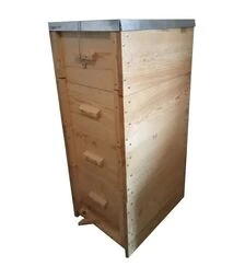 Вулик рогатий багатокорпусний під рамку Рута 230 мм, на 10 рамок, проварений у парафіні (В0006)