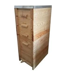 Вулик рогатий багатокорпусний під Українську рамку 450 мм та магазинну рамку 145 мм, на 12 рамок, проварений у парафіні (В0007)