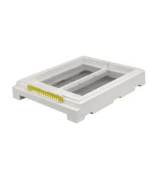 Дно знімне ППУ BeeStar на 10-ти рамковий вулик, з сіткою та льотковим загороджувачем, біле (10BSDB)