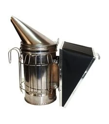 Димар пасічний з нержавіючої сталі з огорожею, міх знімний зі штучної шкіри (514)