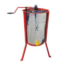 Медогонка 2-х рамкова поворотна нержавіюча, касети зварні пофарбовані, з підставкою (М2008P)