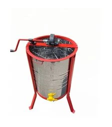 Медогонка 3-х рамочная не поворотная нержавеющая, кассеты сварные нержавеющие, с подставкой (М3007P)