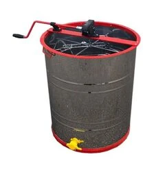 Медогонка 3-х рамкова поворотна нержавіюча, касети зварні пофарбовані (М4009)