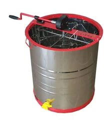 Медогонка 4-х рамкова не поворотна нержавіюча, касети зварні пофарбовані (М7011)