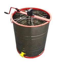 Медогонка 4-х рамкова поворотна нержавіюча, касети зварні нержавіючі (М5014)